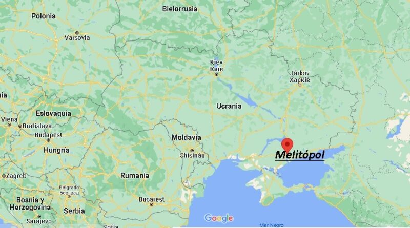 ¿Dónde está Melitópol Ucrania