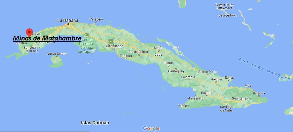 ¿Dónde está Minas de Matahambre Cuba
