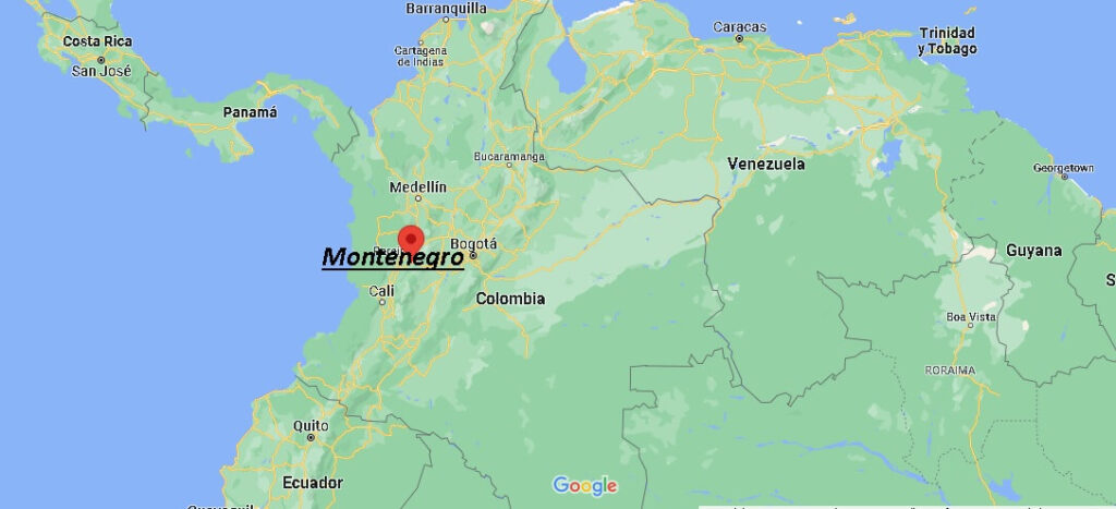 ¿Dónde está Montenegro Colombia