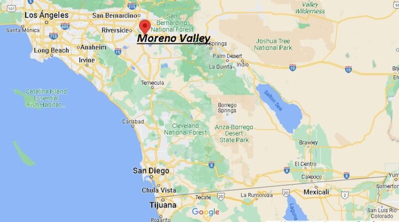 ¿Dónde está Moreno Valley Estados Unidos