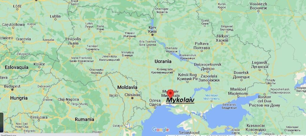 ¿Dónde está Mykolaiv Ucrania