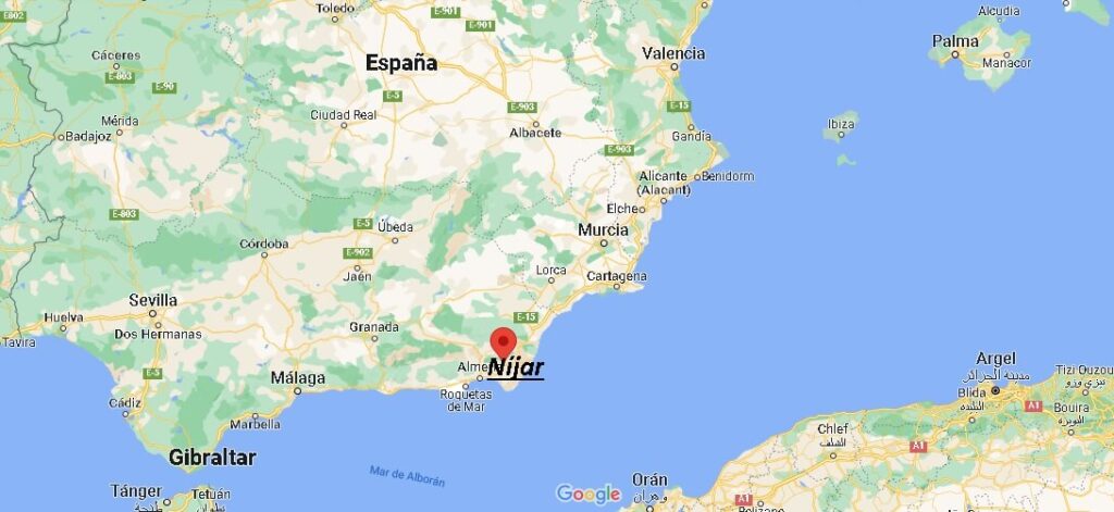 ¿Dónde está Níjar España