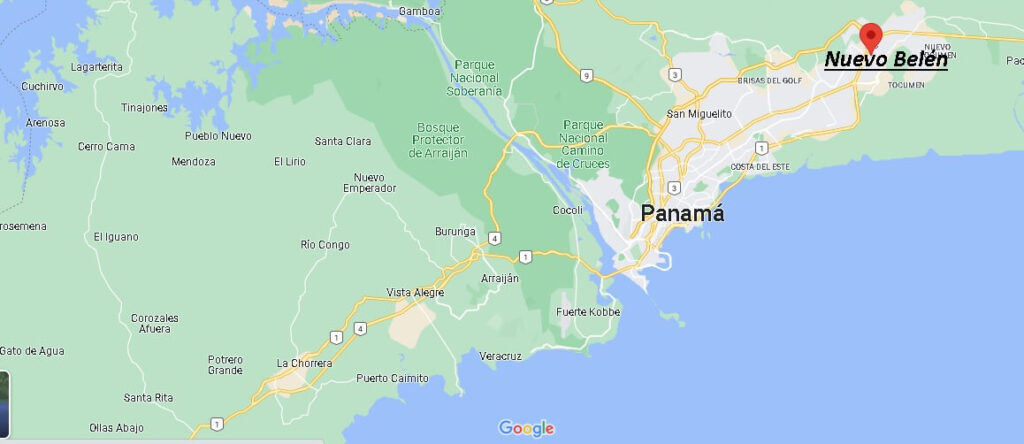 ¿Dónde está Nuevo Belén Panama
