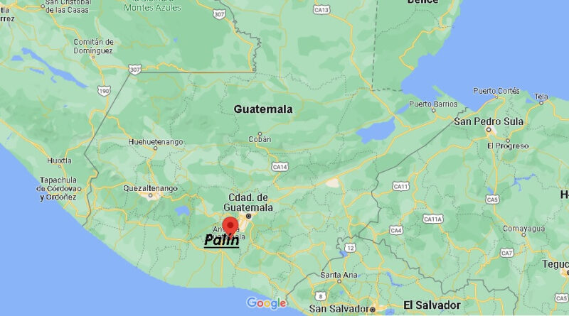 ¿Dónde está Palín Guatemala