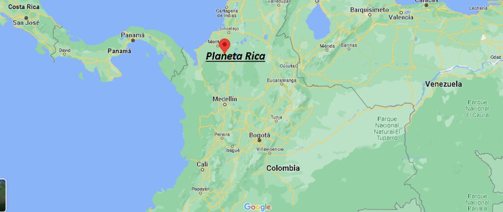 ¿Dónde está Planeta Rica Colombia