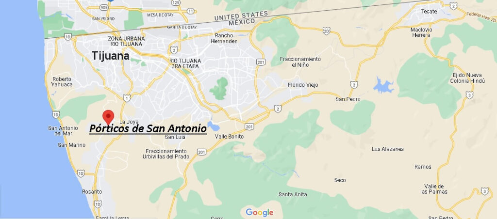 ¿Dónde está Pórticos de San Antonio Mexico