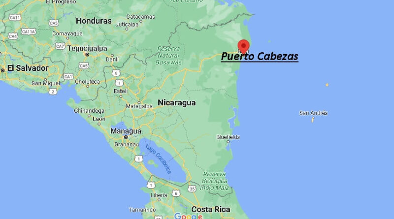¿Dónde está Puerto Cabezas Nicaragua