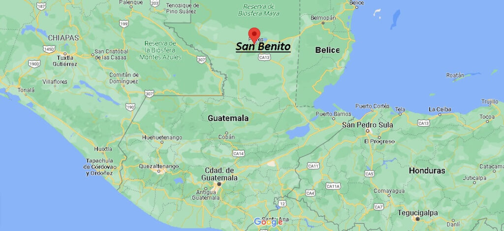 ¿Dónde está San Benito Guatemala