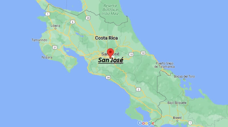 ¿Dónde está San José Costa Rica