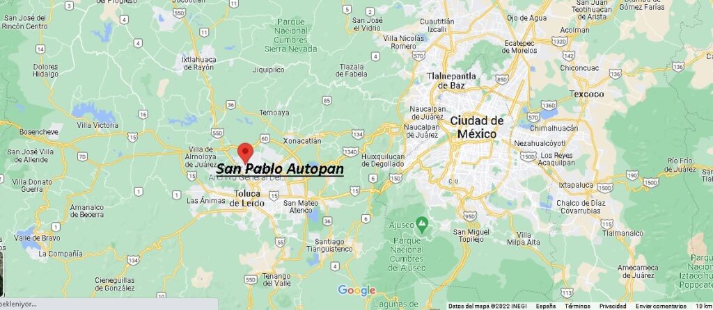¿Dónde está San Pablo Autopan Mexico