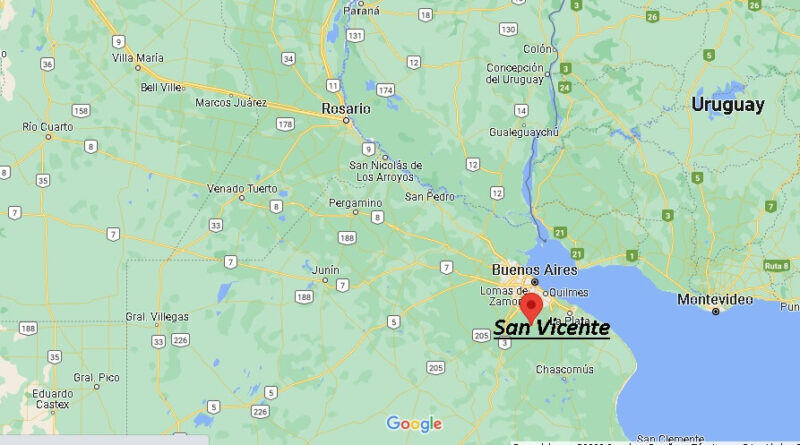 ¿Dónde está San Vicente Argentina