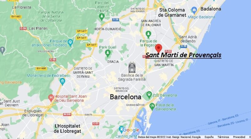 ¿Dónde está Sant Martí de Provençals España