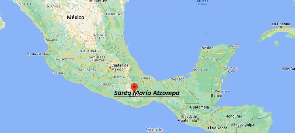 ¿Dónde está Santa María Atzompa Mexico