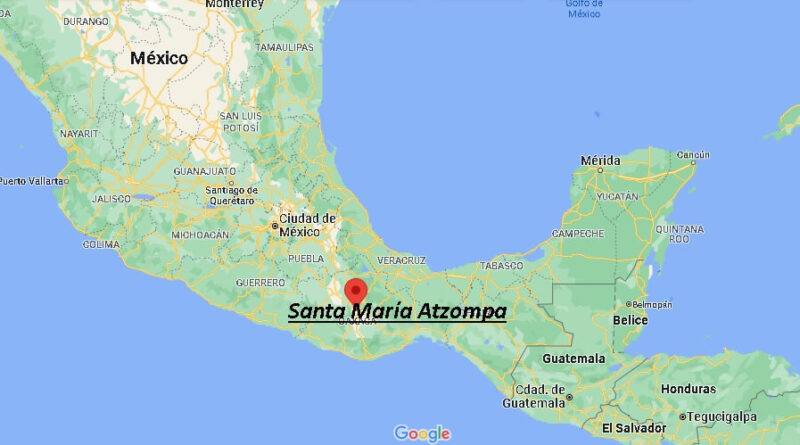 ¿Dónde está Santa María Atzompa Mexico