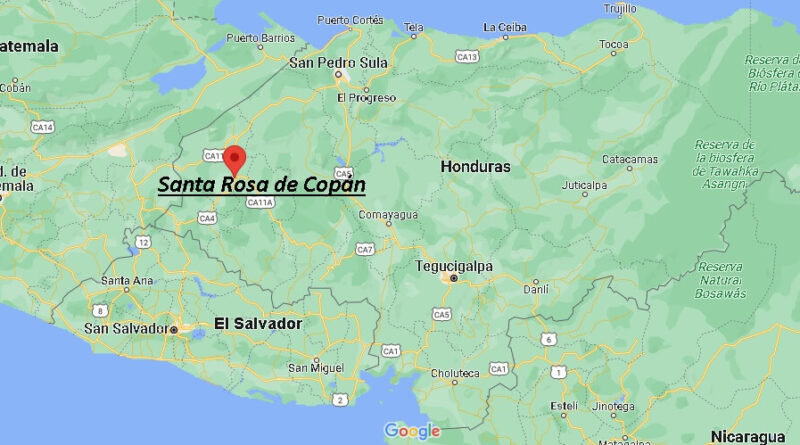 ¿Dónde está Santa Rosa de Copán Honduras