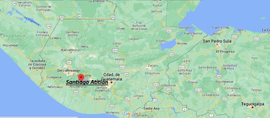 ¿Dónde está Santiago Atitlán Guatemala