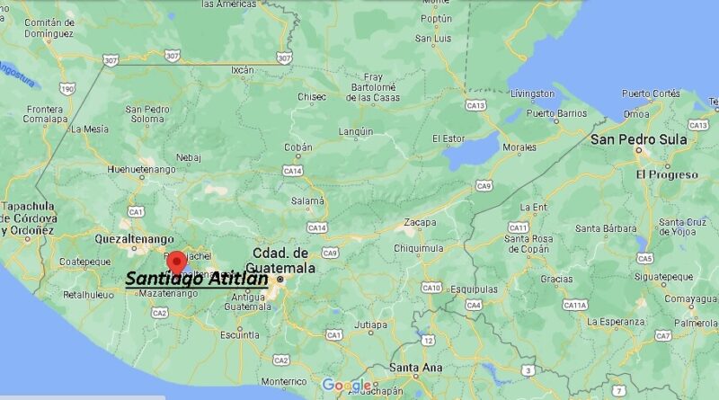 ¿Dónde está Santiago Atitlán Guatemala