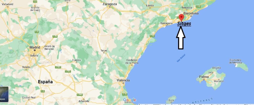¿Dónde está Sitges España