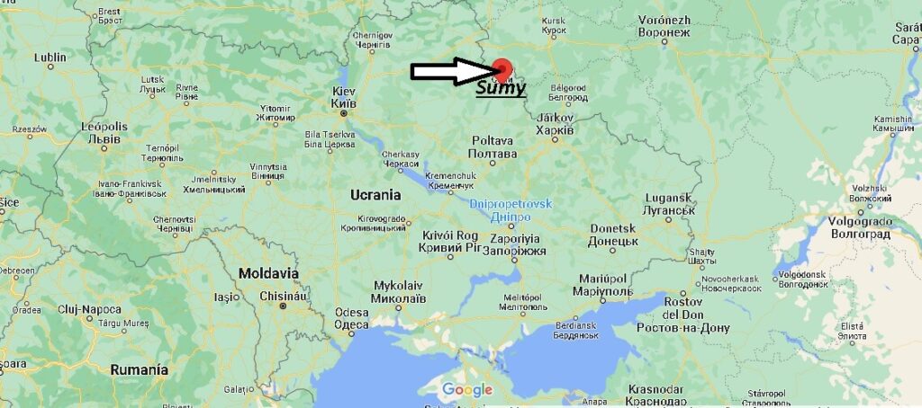 ¿Dónde está Sumy Ucrania