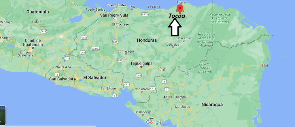 ¿Dónde está Tocoa Honduras