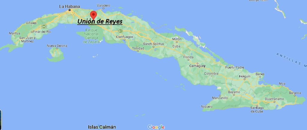 ¿Dónde está Unión de Reyes Cuba