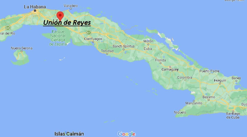 ¿Dónde está Unión de Reyes Cuba