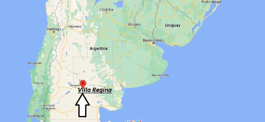 ¿Dónde está Villa Regina Argentina