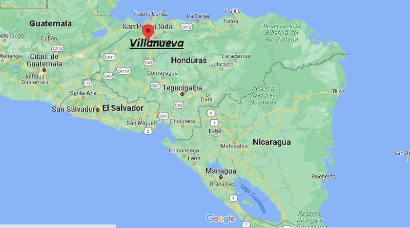 ¿Dónde está Villanueva Honduras