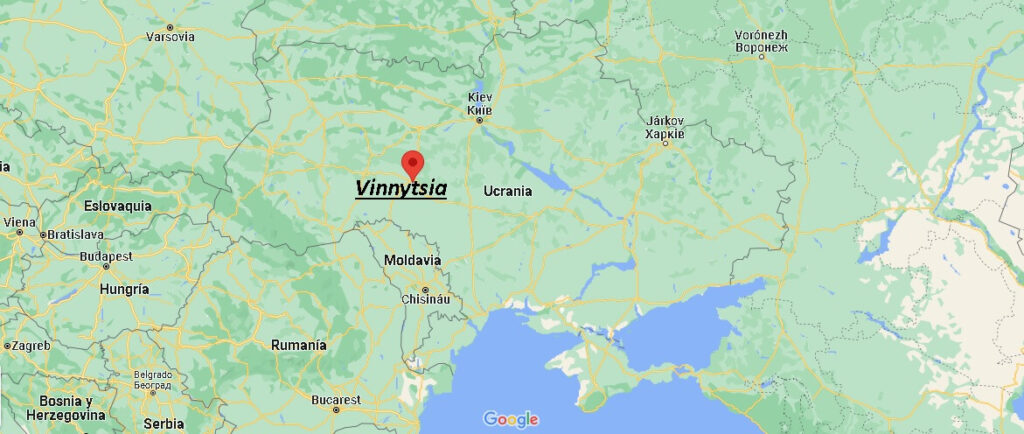 ¿Dónde está Vinnytsia Ucrania