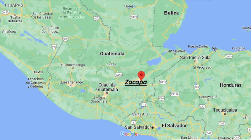 ¿Dónde está Zacapa Guatemala
