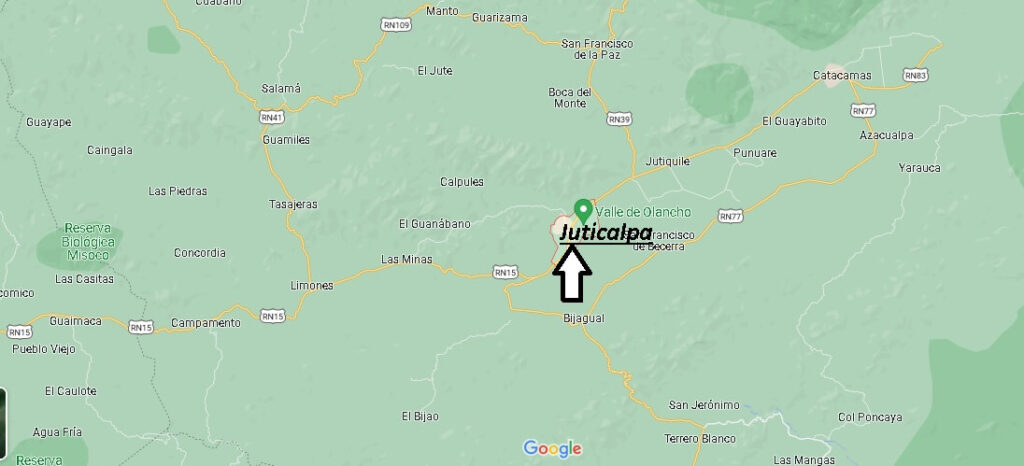¿Dónde está ubicada Juticalpa