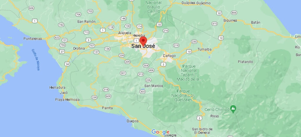 ¿Dónde está ubicada la ciudad de San José