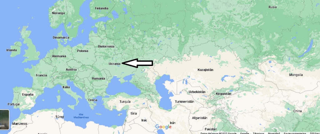 ¿Dónde está ubicado el país de Ucrania