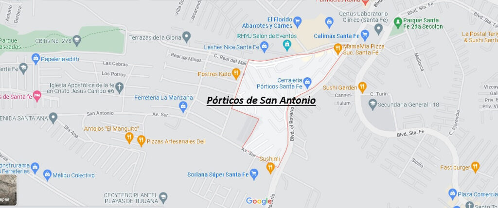 ¿Dónde queda Pórticos de San Antonio