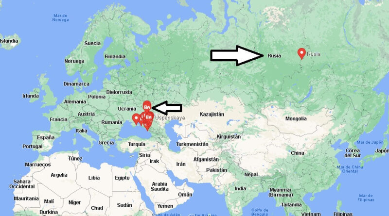 ¿Dónde queda Ucrania y Rusia