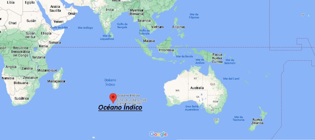 Dónde queda El Océano Índico