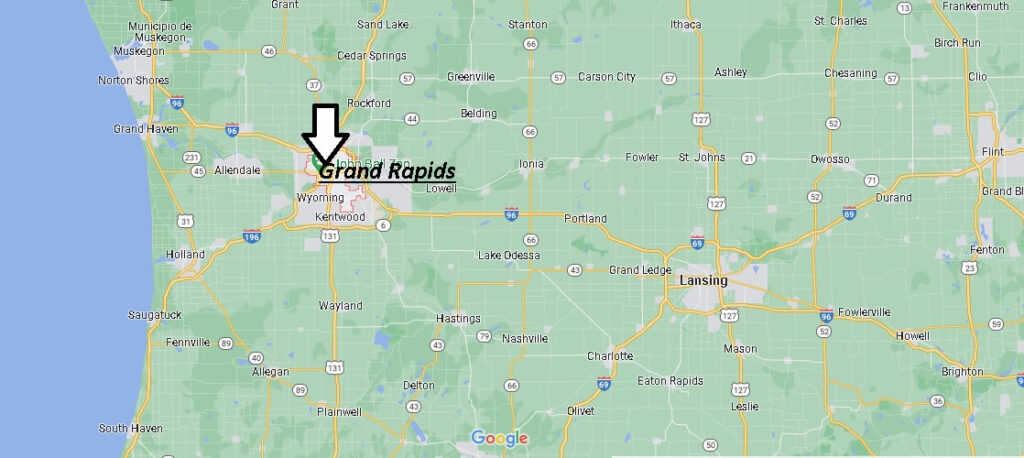 Dónde queda Grand Rapids