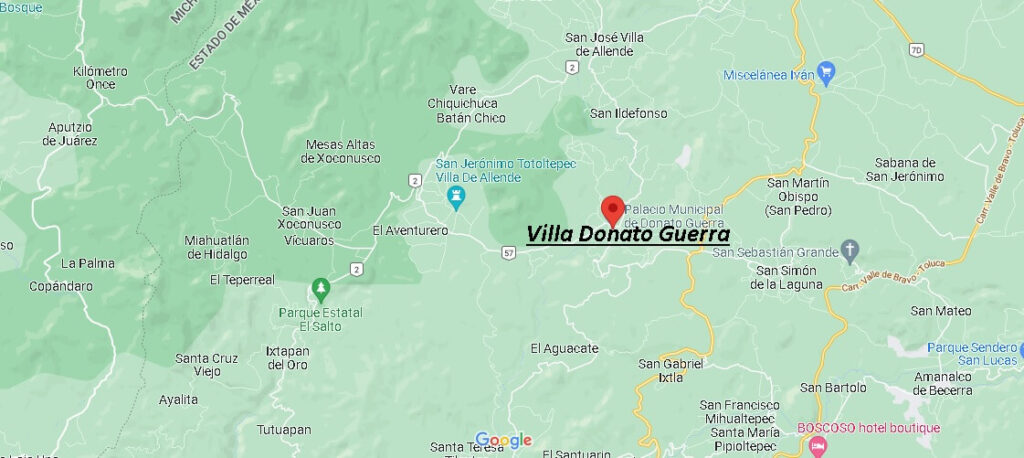 Dónde queda Villa Donato Guerra