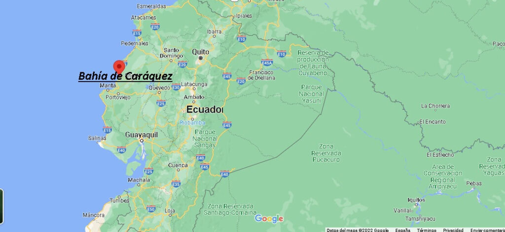 ¿Dónde está Bahía de Caráquez Ecuador