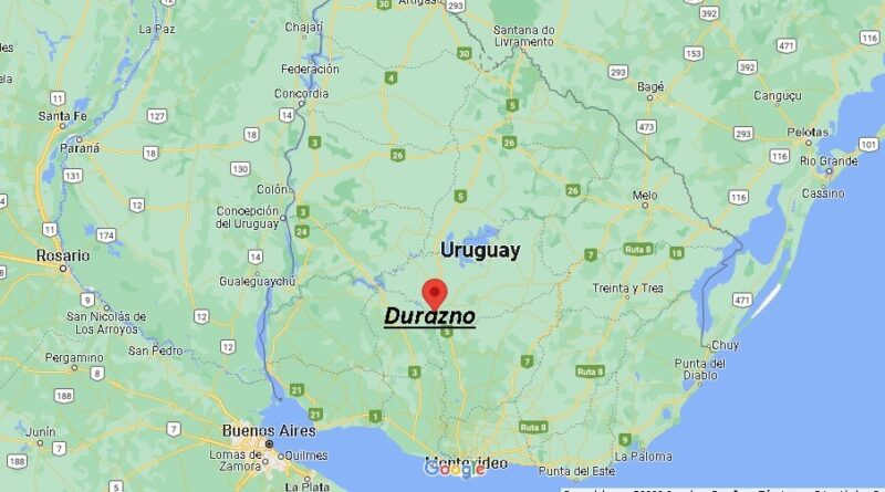 ¿Dónde está Durazno Uruguay