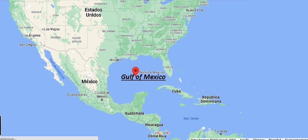 ¿Dónde está El Gulf of Mexico