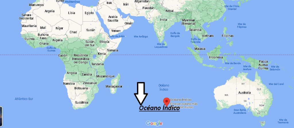 ¿Dónde está El Océano Índico