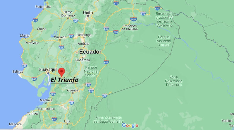 ¿Dónde está El Triunfo Ecuador