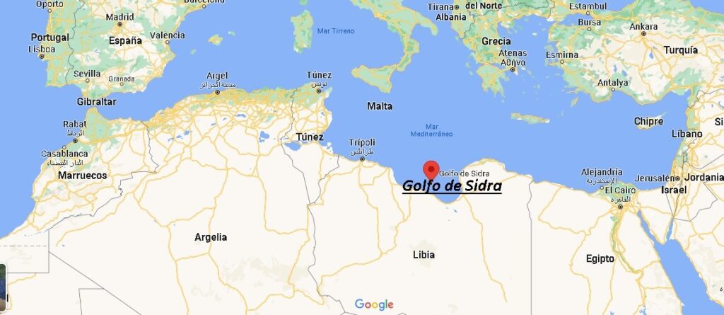 ¿Dónde está El golfo de Sidra