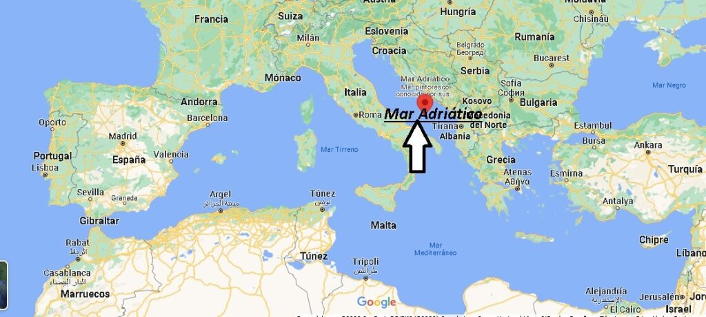 ¿Dónde está El mar Adriático