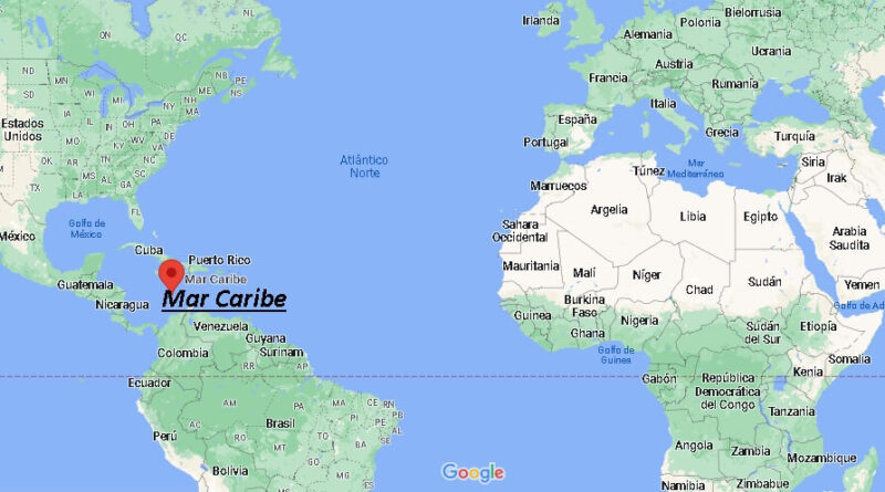 ¿Dónde está El mar Caribe
