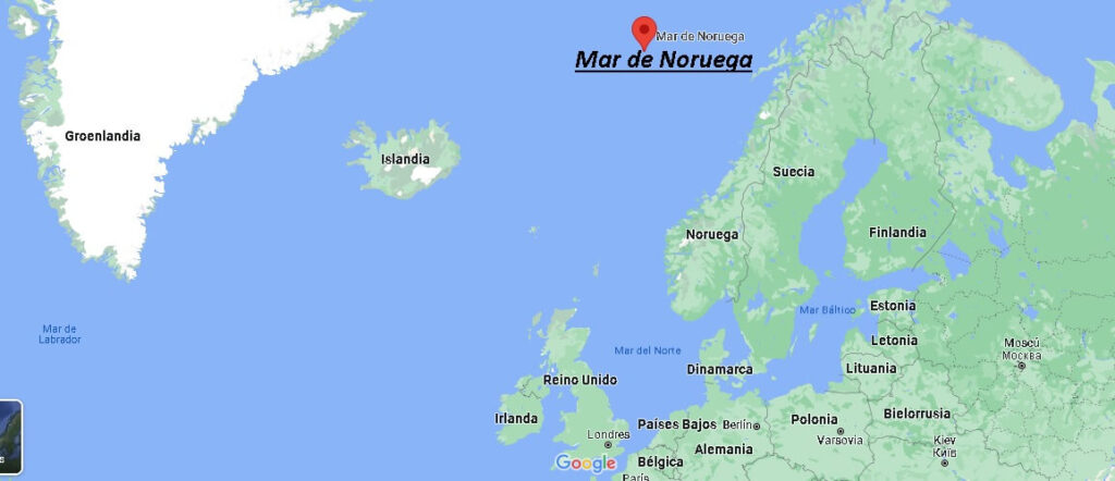 ¿Dónde está El mar de Noruega