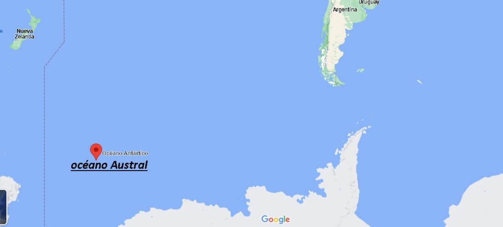 ¿Dónde está El océano Austral