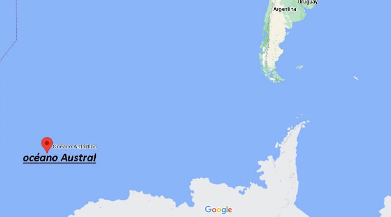 ¿Dónde está El océano Austral