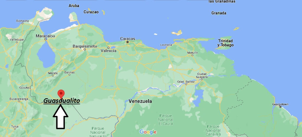 ¿Dónde está Guasdualito Venezuela